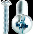6-32 Phillips/Slotted Round Head Machine Screw Kit, 1/2" (100), 3/4" (75), 1" (75), 1-1/4" (50), 1-1/2" (40) and 2" (30), Zinc Plated