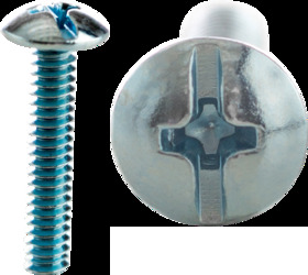 6-32 Phillips/Slotted Truss Head Machine Screw Kit, 1/2" (100), 3/4" (90), 1" (65), 1-1/4" (50), 1-1/2" (40) and 2" (35), Zinc Plated