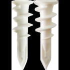 #8 EZ Ancors, White Plastic with #8 x 1" Screws, Square/Phillips, Includes #2-2" Hex Power Bit