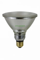 OBS16597 Tungsten Halogen PAR38 Silver Reflector Lamp 39Watt 120Volt Medium Skirted Base NarrowFlood25 Beam Triple Life