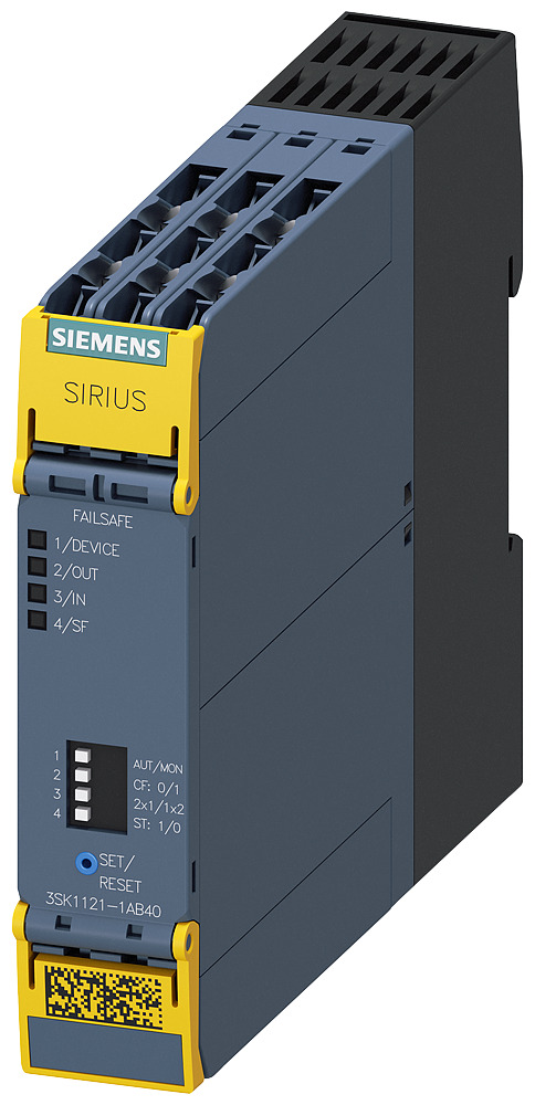 SIRIUS safety relay basic unit advanced series relay enabling circuits 3 no contacts + relay signaling circuit 1 nc contact us = 24 V DC screw terminal