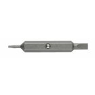 #4 and #6 Slotted Double Ended Replacement Bits, Nickel Plated (15-in-1)