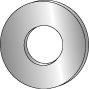 1/4" Flat Cut Washers, Zinc