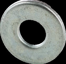 1/2" Flat Cut Washers, Zinc Plated,Jar