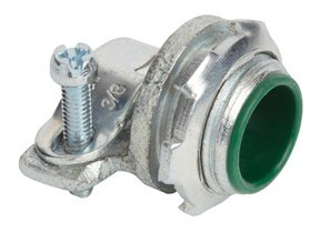 Straight Malleable Iron AC/MC/FMC connector.  3/8" trade size. UL listed for sizes 14/4 to 6/3 AC/MC/MCIA.  For use with 3/8" trade size FMC.