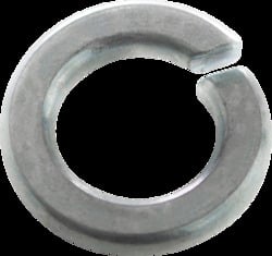 3/8" Lock Washers, Medium Split, Zinc Plated,Jar