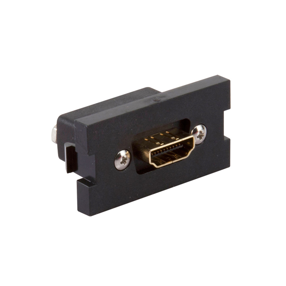 1 Unit High Multimedia Outlet System HDMI Insert Adapter Black