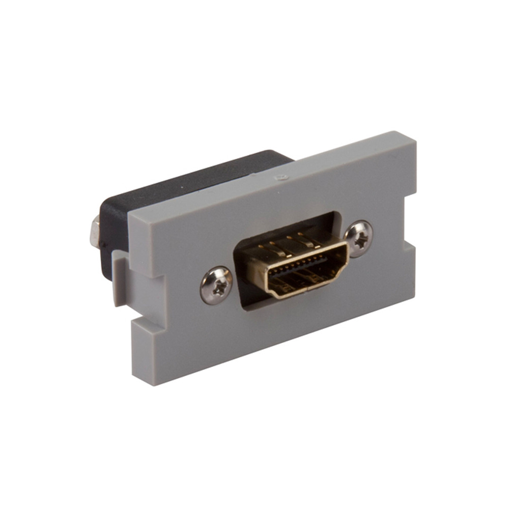 1 Unit High Multimedia Outlet System HDMI Insert Adapter Grey