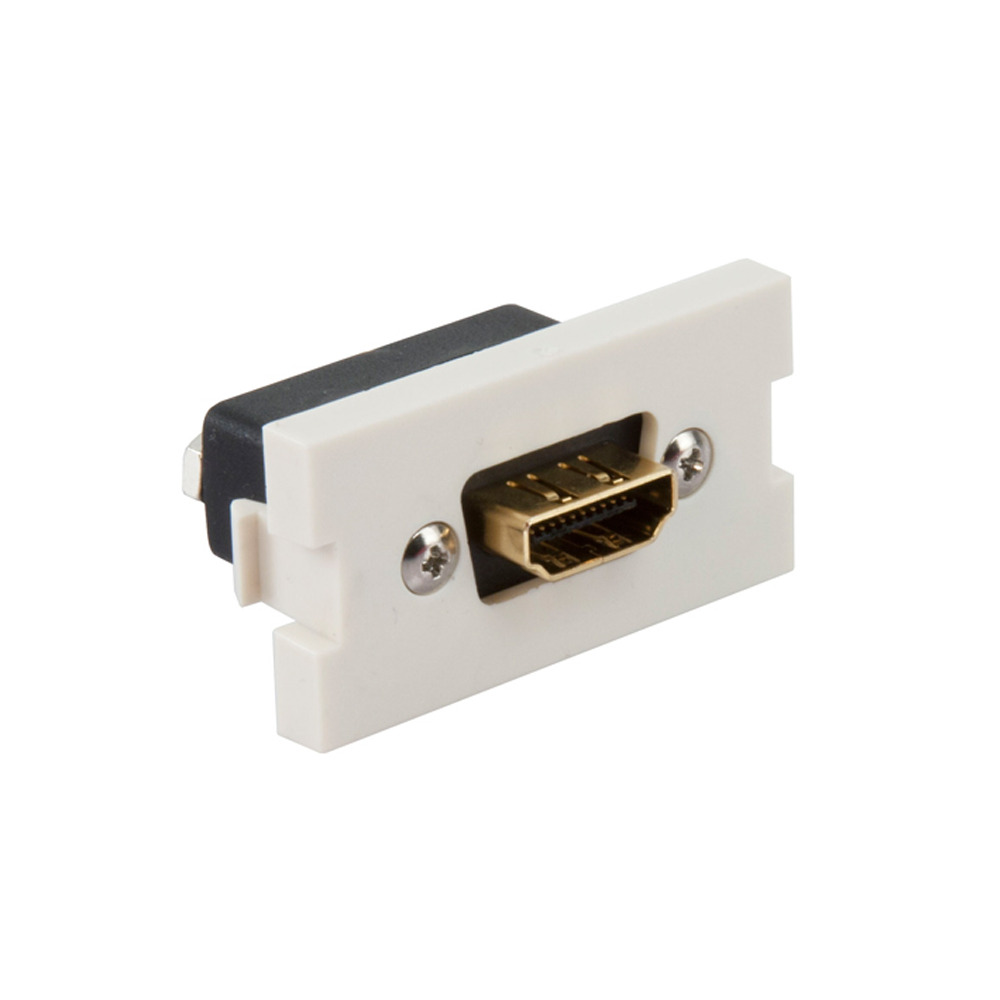41290-HDT Feed Through MOS Module Adapter, Jack End A, Jack End B, Light Almond