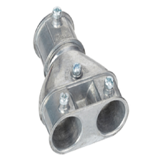 Mighty-Merge Transition Fittings.  Two 3/4" to One 1" EMT Coupling