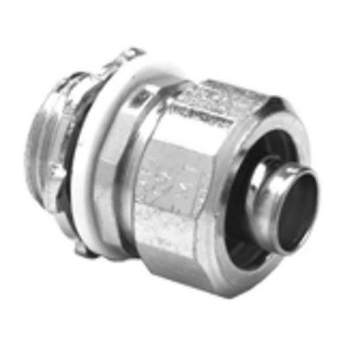 Connector, Liquid Tight, Straight, US Steel, Size 3/8 Inch