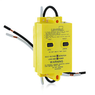 20 amp, 120 volt Automatic Reset Ground Fault Circuit Interrupter, Panel Mount, Impact-Resistant Housing