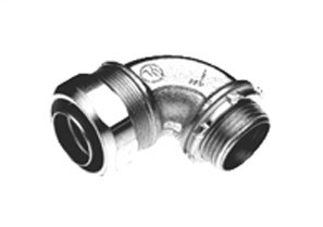 Connector, Liquid Tight, 90 Degree, US Steel, Size 2 Inch
