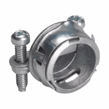 Eaton Crouse-Hinds series Quick-Lok NMQ snap-in clamp connector, Zinc die cast, 3/8"