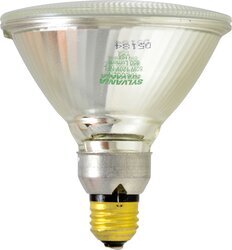 OBS16735 Tungsten Halogen PAR38 Reflector Lamp 50Watt 120Volt Medium Skirted Base NarrowFlood25 Beam