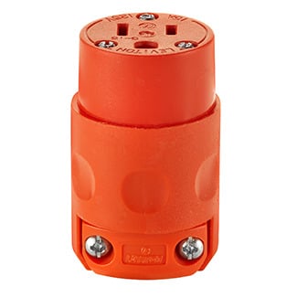 15 Amp, 125 Volt, 3 Wire Connector, Orange