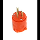 15 Amp, 125 Volt, 3 Wire Plug, Orange