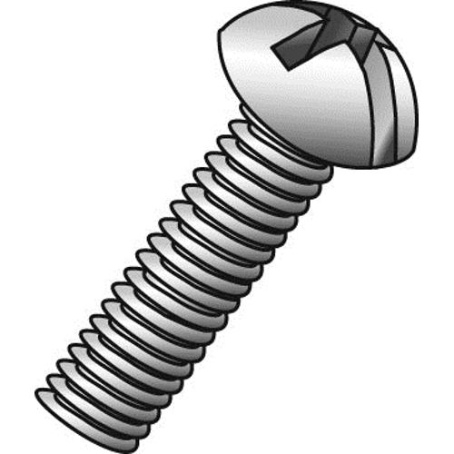 8-32 x 3/8" Machine Screws, Round Head, Combo Phillips/Slotted, Zinc