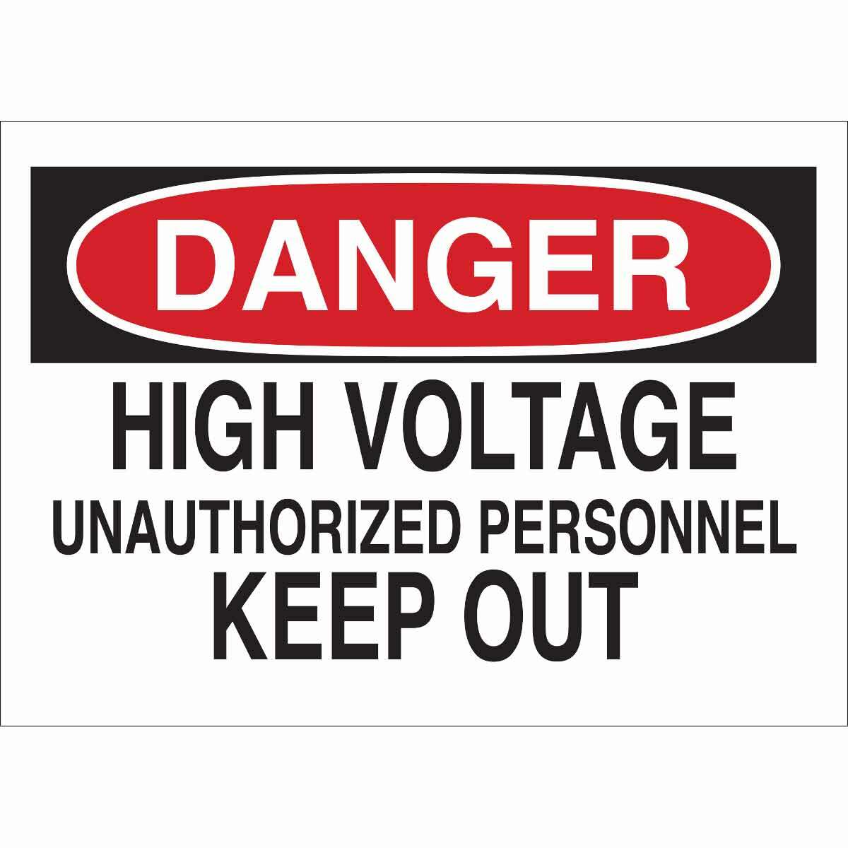 HIGH VOLTAGE UNAUTHORIZED