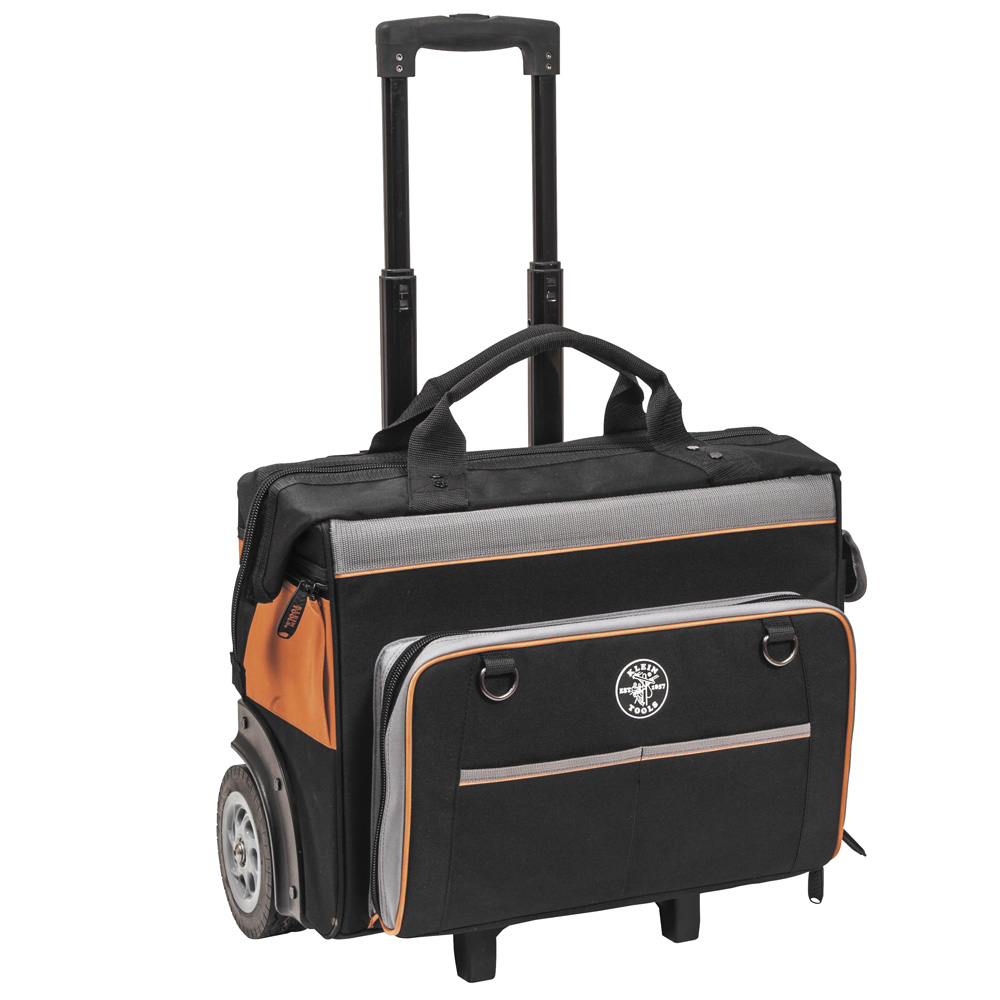 Tool Bag, Tradesman Pro Rolling Tool Bag, 24 Pockets, 19-Inch