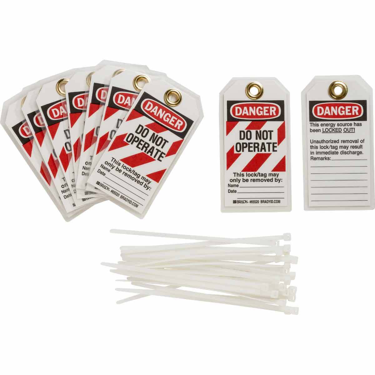 TAG DP B837 5.75X3 25/PK LOCKOUT TAGS