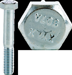 1/2-13 x 1-1/2" Bolts, Hex Head, Grade 2, Zinc Plated,Jar