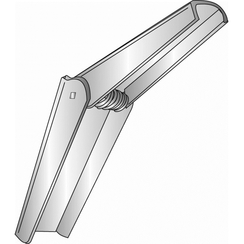 1/8" (6-32) Toggle Bolt Wings, Spring Loaded, Zinc
