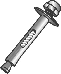 1/4 x 1-3/8" Sleeve Anchors, Medium Duty, Acorn, Used in Cinder Block, Brick, Thin Wall and Concrete, Zinc Plated