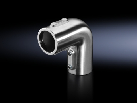 Angle piece 90 deg CP 40, stainless steel, produkt group: Used with static loads ranging from 400 to 1800 N. Endless possibilities for combination, with a broad diversity of functions. Reliable cable protection in all applications. Perfect planning tool for fast, safe design of the support arm system to suit your application.