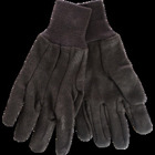 Unlined Brown Jersey Glove, Large