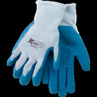 Latex Coated Knit Glove, Gray/Blue, Large