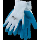 Latex Coated Knit Glove, Gray/Blue, Large