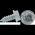 10 x 2" Sheet Metal Screws, Hex Washer Head, Combo Phillips/Slotted, Zinc Plated, Jar