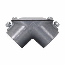 Eaton Crouse-Hinds series pull elbow, Rigid/IMC, Zinc die cast, 90, 1/2", Combination EMT-rigid/IMC