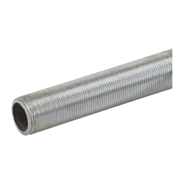 2-1/2     PLTD GAL RUNNING THD Silver/Gray Color  Type "C" Galvanized, Electro Plated Threads and ID  Threaded