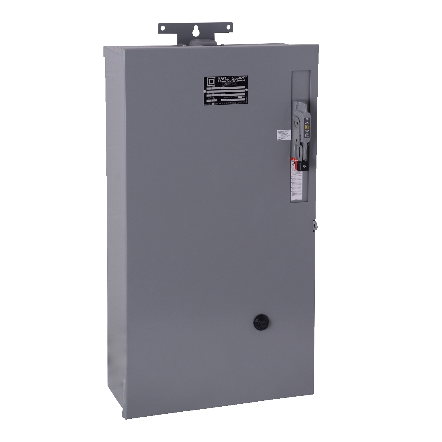 Pump Panel, NEMA Type S, Well Guard, oil field, Size 1, 27A, 10HP, HLL36030M71 circuit breaker, Motor Logic SSOLR, 480VAC 60Hz coil, NEMA 3R