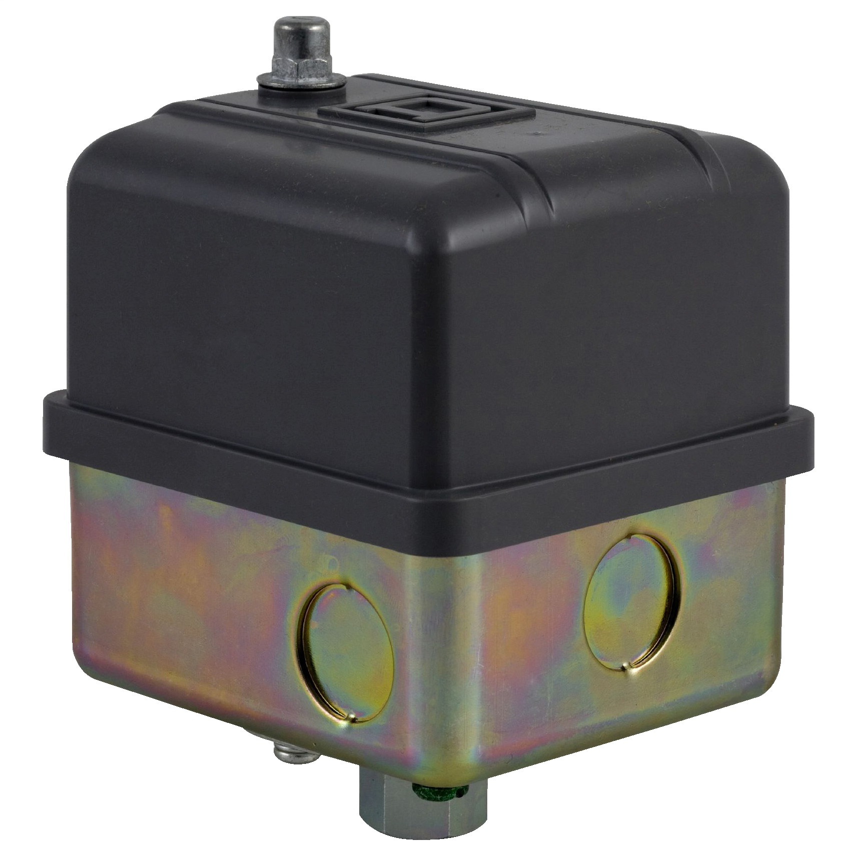 Square D,PRESSURE SWITCH 575VAC 5HP G +OPTIONS,-,0.25 inch NPSF internal conforming to UL 508,20...40 psi,200 psi (40...170 psi),65...200 psi,80...100 psi,40 to 170 PSIG,DPST,NEMA 3R,Pressure Switch,Pumptrol,Rainproof and Ice proof (Indoor/Outdoor),Screw Clamp,UL listed, CSA,control electrically driven water pumps and air compressors,fresh water (-22...257 F)-air (-22...257 F)