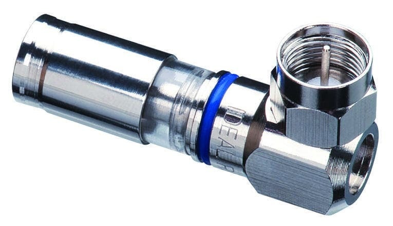 RG6 6Q F 90 DEG COMPR CON 5PK