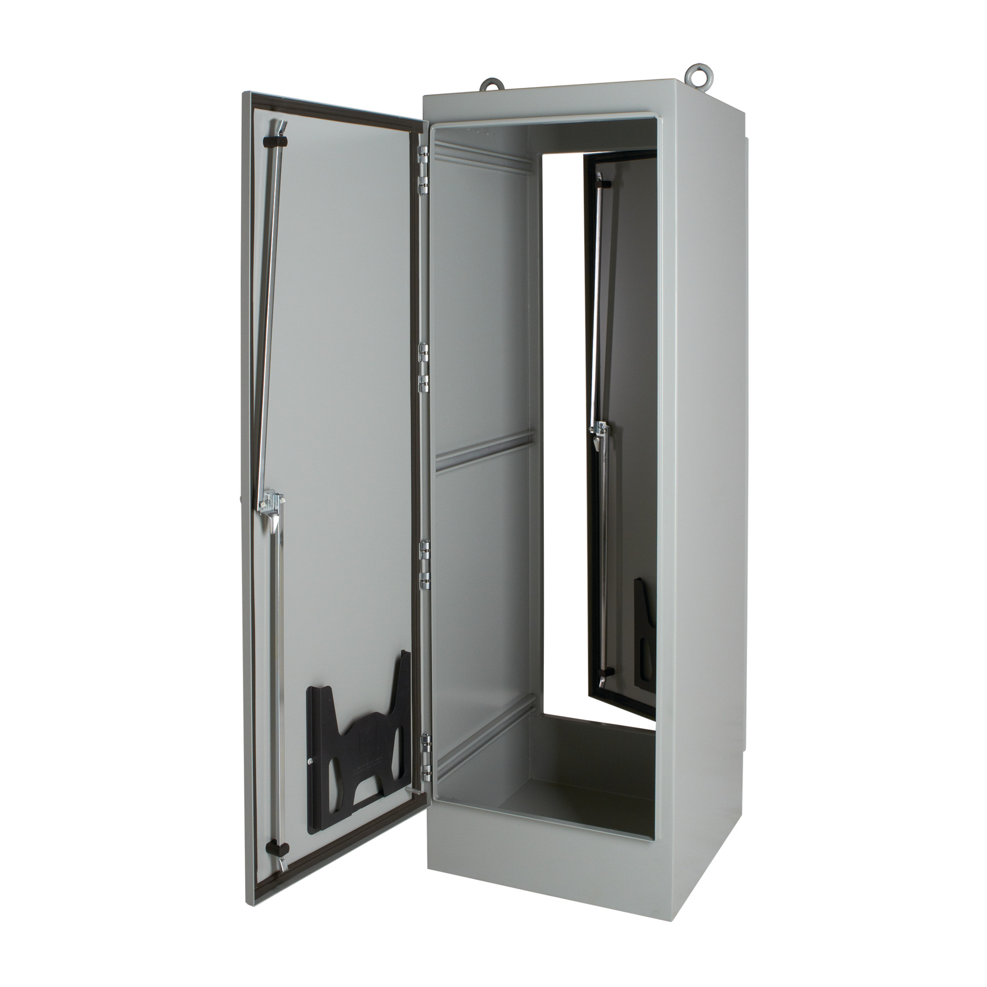 Freestand Dual Access Gray Inside Type 12, 72.06x24.06x36.06, Gray, Steel