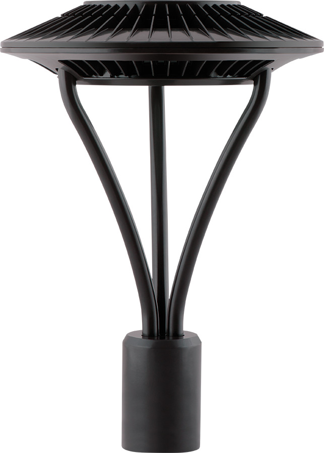 Area Light Post Top 52W, 4000k, LED Type V, Clear Lens, Bronze