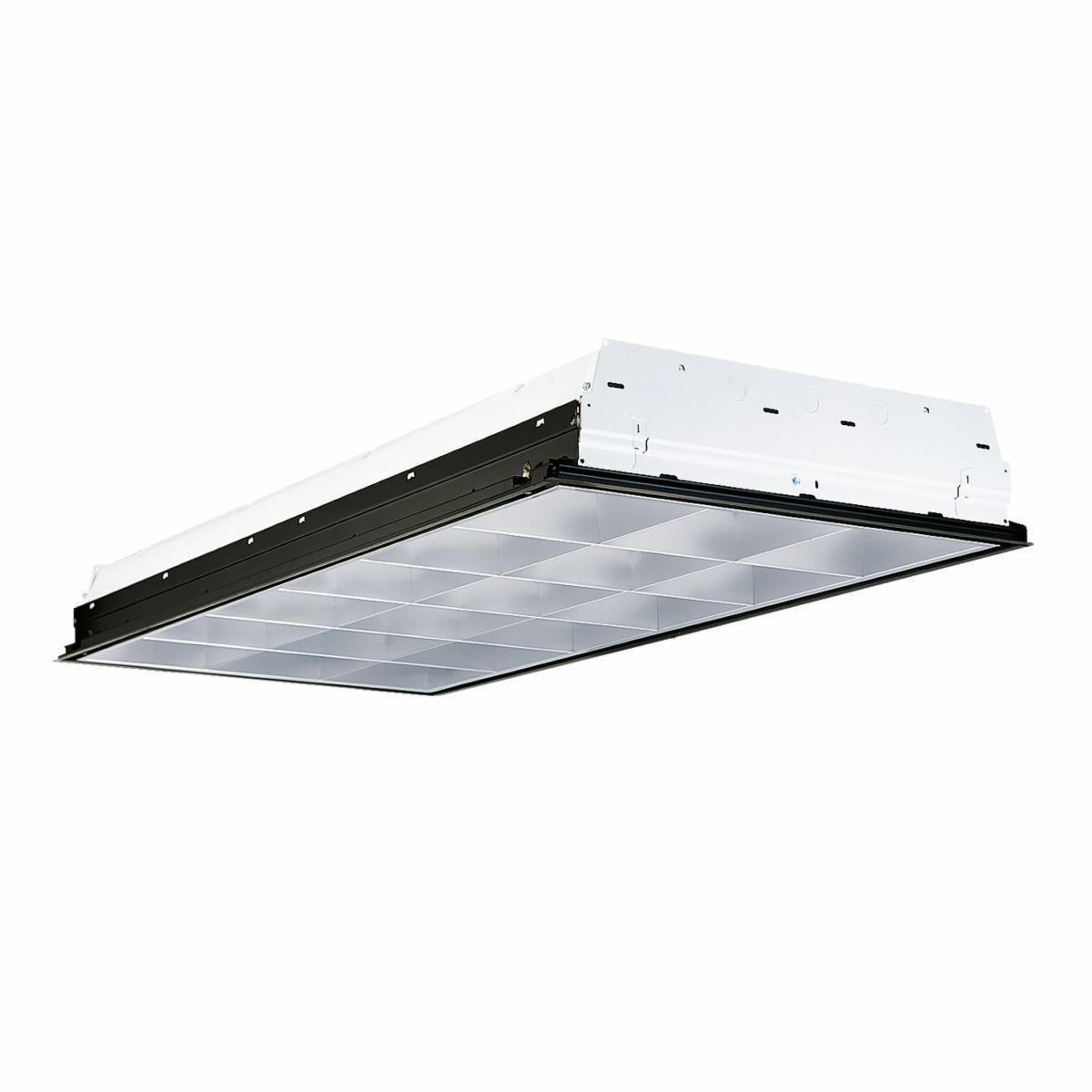All-Pro 3-Light Parabolic Fluorescent Troffer; 4 ft x 2 ft, 32 Watt, White