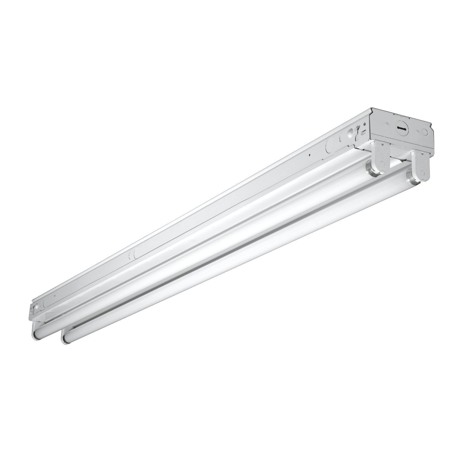 4 LAMP, 96" WIDE STRIPLIGHT, NEMA PREMIUM T8 UNV ELECTRONIC BALLAST