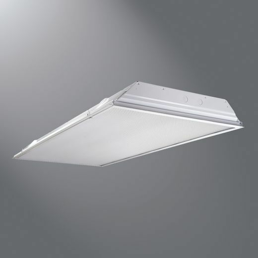 3 LAMP, 2'X4' LENSED TROFFER, PRISMATIC LENS, NEMA PREMUIM  T8 UNV ELECTRONIC BALLAST W/741 LAMPS & FLEX