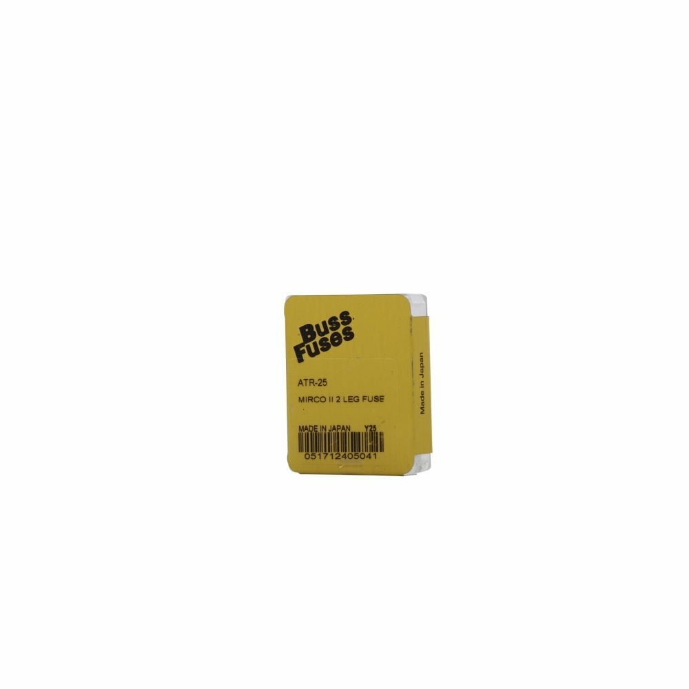 Eaton Bussmann series ATR blade fuse, 2 legs, micro fuse, 25A, Clear, Used with domestic and imported cars