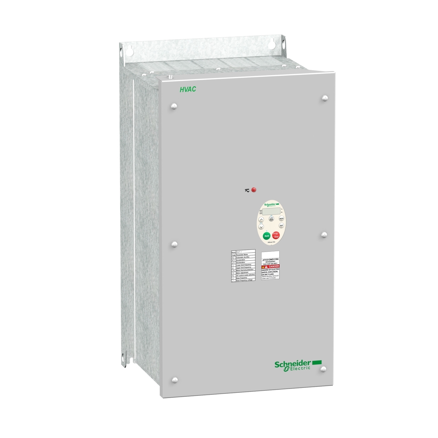 variable speed drive, Altivar 212, 15kW, 20hp, 480V, 3 phases, with EMC class C2, IP55