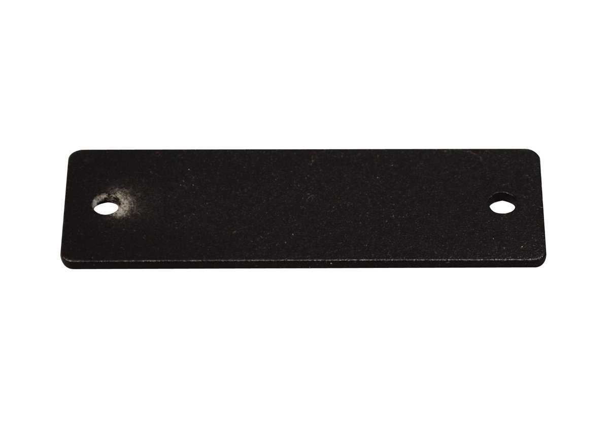AVIP Series 1-Gang Blank Plate; Aluminum, Black, Unit Mount