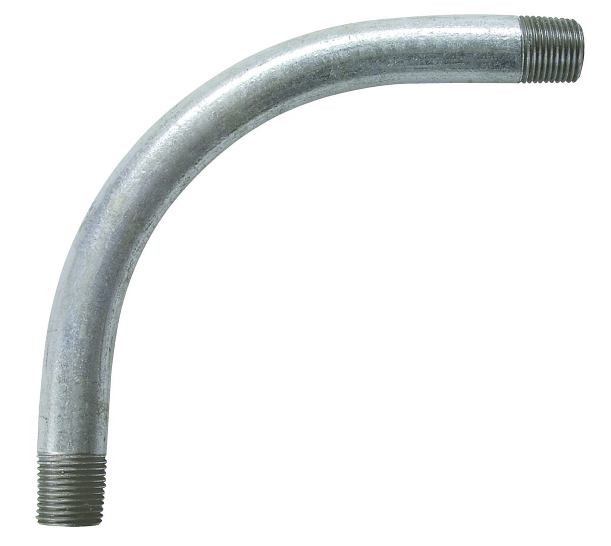 Conduit Elbow, 3/4 Inch Trade Size, 90 Degree Bend Angle, Galvanized