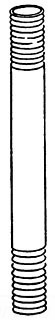Rigid Conduit Nipple, 1-1/2 Inch Trade Size, 10 Inch Length, Galvanized