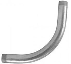 Conduit Elbow, 4 Inch Trade Size, 90 Degree Bend Angle, Galvanized