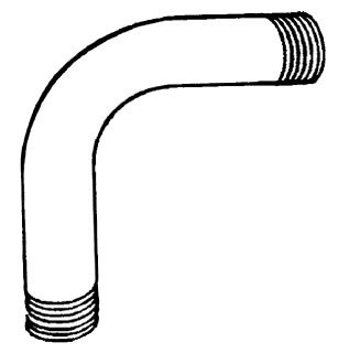 Conduit Elbow, 2-1/2 Inch Trade Size, 90 Degree Bend Angle, Aluminum
